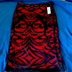 Bisou Bisou Lace pencil skirt Large